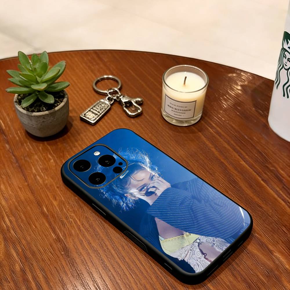 

Singer Rihanna Phone Case Soft Silicone black For IPhone 17 16 15 14 13 12 11 X XR Plus Pro Max Plus iPhone13Pro