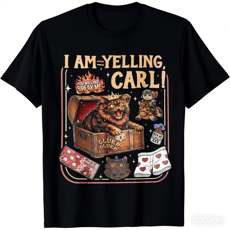 

Dungeon Crawler Carl TShirt Fantasy Book Series Tee With Carl Princess Donut Mongo Geeky S