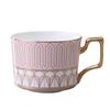 Light Luxury Coffee Cup And Saucer Set, Wedding Gift, Ceramic Bone China High-End Exquisite Latte Cup, Afternoon Tea Coffee Cup