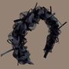 High Crown Comb Women's Mesh Bow Headband Create a Sweet Retro Hair Accessory