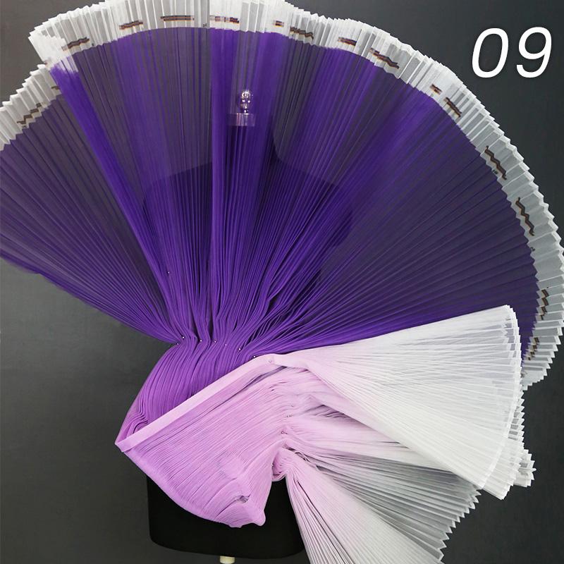 Stiff Accordion Pleated Mesh Tulle Fabric Gradient Pleated Designer Fabric For DIY Sewing Bubble Skirts Fashion Dress Background