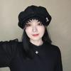 Hats Autumn Winter New Arrivals Bow-Tie Octagonal Caps Ladies' Duckbill Caps Nautical-Style Hats Fashionable Berets