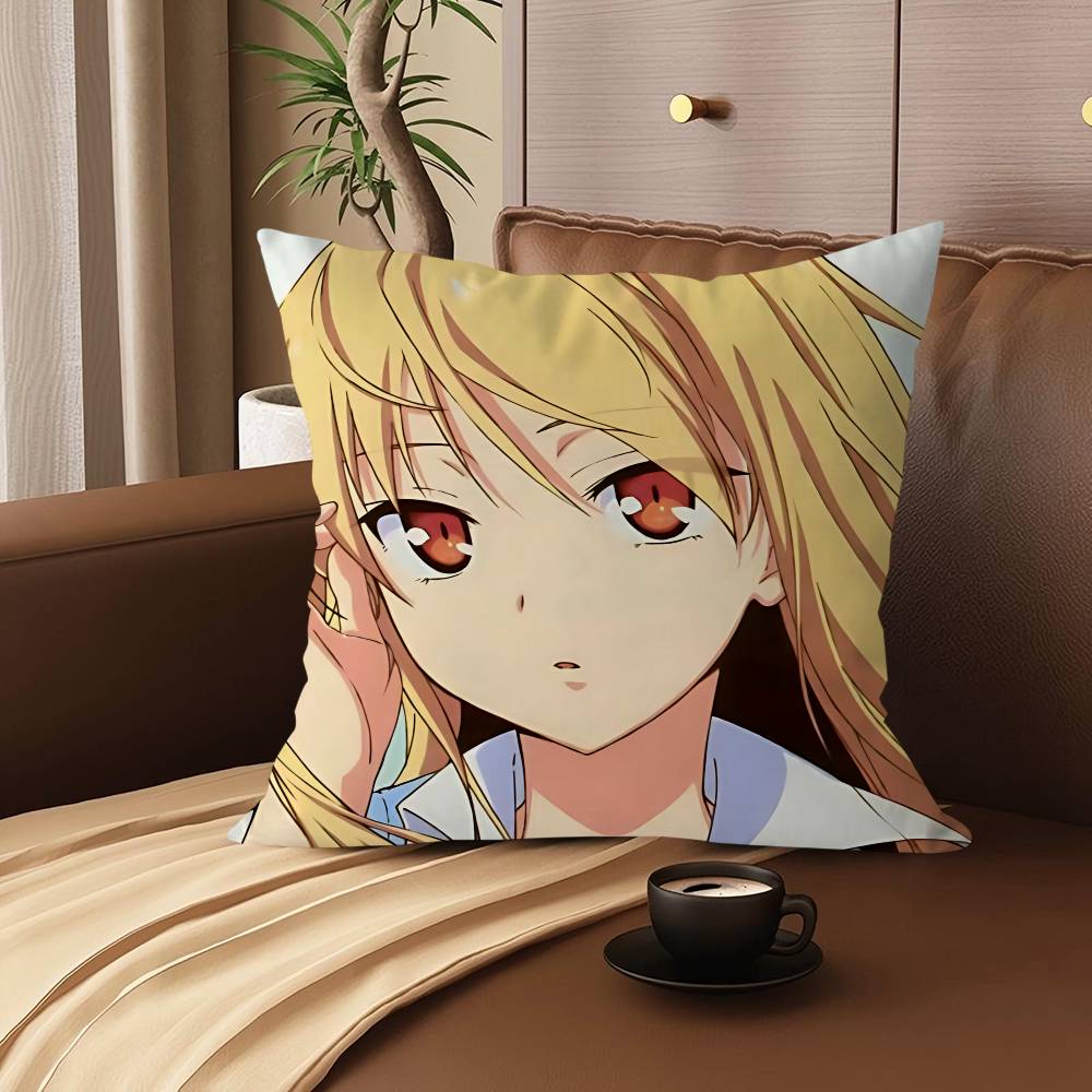 M-Mashiro Shiina Pillowcase Toon Gift Cushion Cover Bedroom Home Sofa Chair Seat Decor Pillow Case