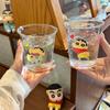 Glass Cup High Value Water Cup Household Couple Coffee Flower Tea Cup Office Milk Cup