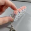 Cute Cat Claw Silicone Keyboard Button Fidget Toy Transparent Crystal Keycap Keychain Portable Anti-Stress Finger Relax Decompre