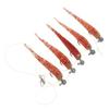 1 Set Umbrella Fishing Rig Kit Set Artificial Soft Fishing Lures Bait Rig for Freshwater Red