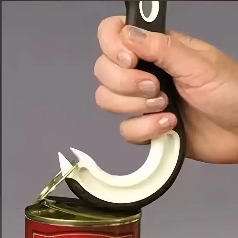 **Multi-Function Hook-Shaped Bottle & Can Opener**