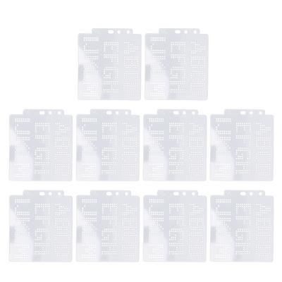 20pcs Letter Template Hollow PET Stencils Cleanable Painting Mold for Card Making Art Projects