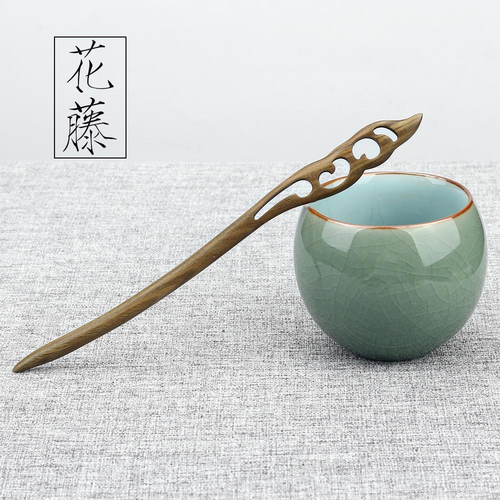 47Style Retro Sandalwood Hair Clip Hairpin Chinese Ancient Carved Wooden Chopstick Hair Stick Cosplay Party Headwear Accessories