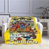 Cuphead cartoon printed Blankets Picnic blanket Fashion bed linings Flannel Warm Blanket Soft Comfortable Blanket Birthday Gift