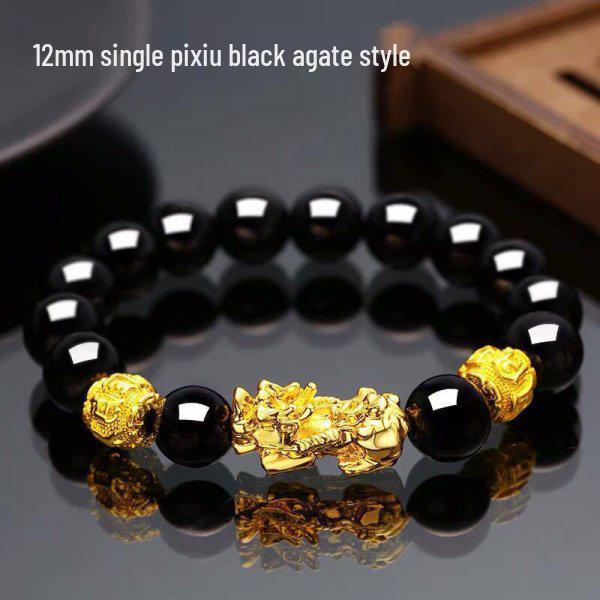 

Золотий браслет з намистин Піксю з шестискладовою мантрою