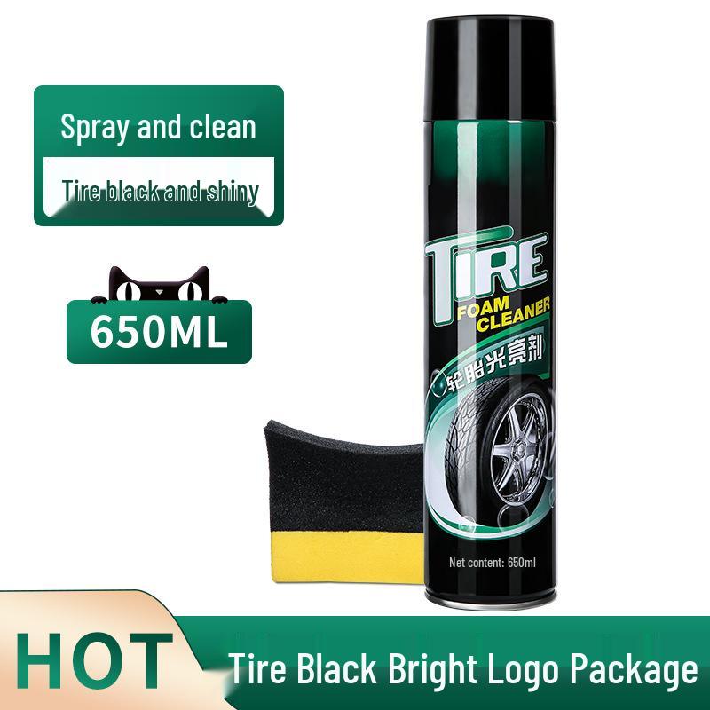 Car Tire Wax & Brightener: Foam Cleaner & Waterproof Maintenance for Anti-Aging