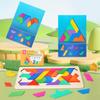 Magnetic Tangram Puzzle - Educational Wooden Toy for Kids Aged 3-8