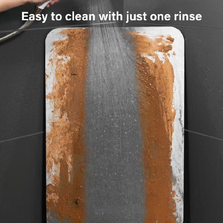 Absorbent Bath Mat, Antislip Diatomite Quick Dry Floor Covering for Bathroom Comfort Bathroom Mat Various Size
