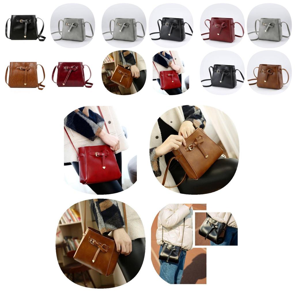 Fashion Shoulder Bags Casual Simple Style Solid Color Women Square Backpack