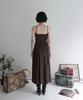 Rubati Shirred Strap Tube Top Dress_Brown