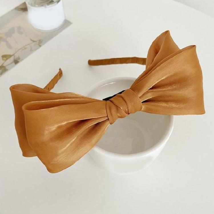 Tulle Bows Hairband Fascinator Hairhoop Formal Hair Styling Accessory for Women