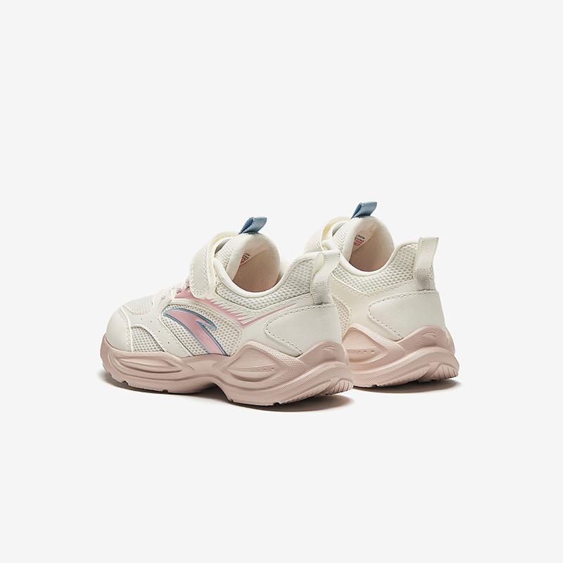 Anta Kids Synthetic Leather Fabric Running Series Trendy Comfortable Versatile Lightweight Shock Absorption Low Top Kids Running Shoes A22439925