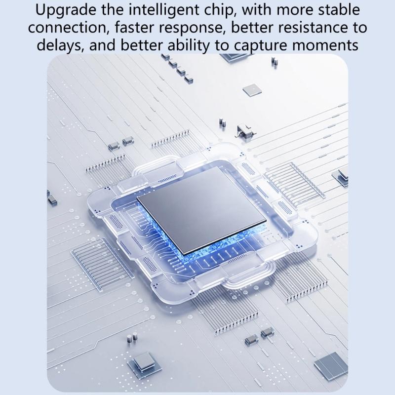Remote Control For Smartphone Photography Featuring 10M Ranges Slip Matte Buttons Upgraded Chip For Stable Connection And Compacts Design For