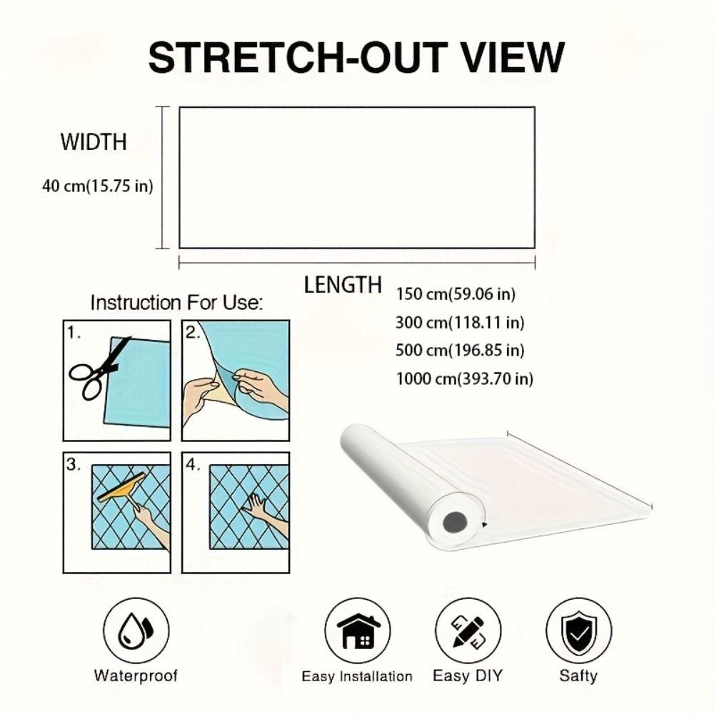 Waterproof Wallpaper Decor Film Stainless Brushed Silver Adhesive Wallpaper Refrigerator