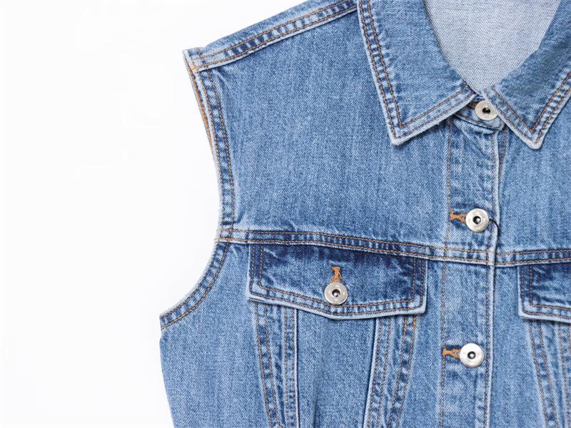 TAOP&ZA Women's Sleeveless Commuting Denim Jumpsuit