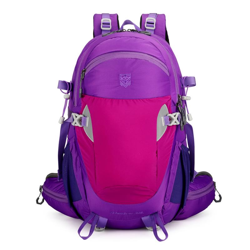 

Новий Легкий Зовнішній Велосипедний та Дорожній Рюкзак - Унісекс Великої Місткості 35L фіолетовий