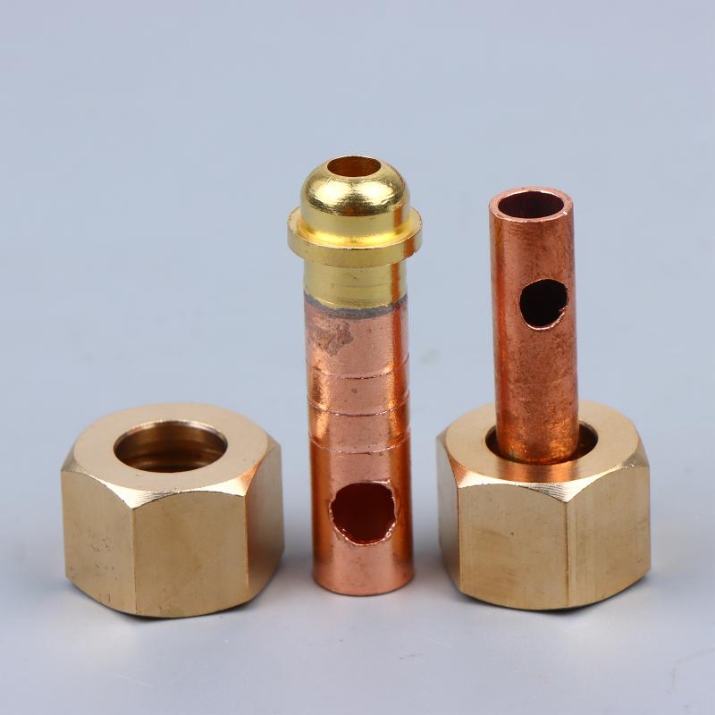 Qq 150A Welding Torch Power Cable Connector 8/10Mm Nut, Efficiently Repair And Maintain Your Torch With This Connector