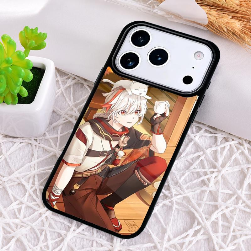 Genshin Impact Kaedehara Kazuha soft Phone Case for iPhone 17 Air 16 15 11 12 14 13 Pro Max Shockproof Cover