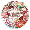 10/30/50pcs Cute Christmas Series Stickers Kawaii Cartoon Santa Claus Sticker Water Bottle Suitcase Phone Graffiti Decals Decor