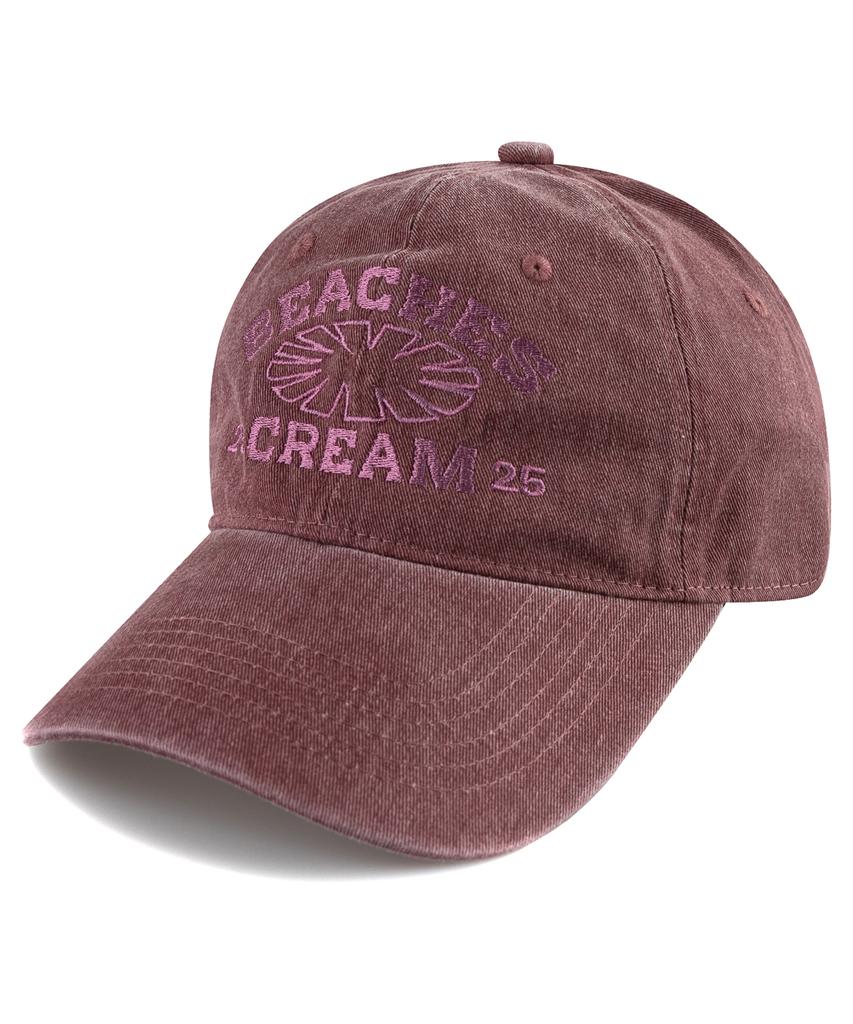 Bichiseuaenkeulim 23-25 Pigment Ball Cap-Burgundy