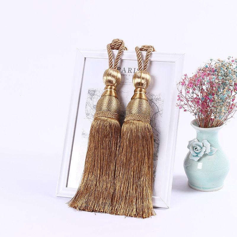 Koreaanse Kwast Gordijn Tieback Touw – Gouden Draad Ballen voor Bruiloftsdecoratie