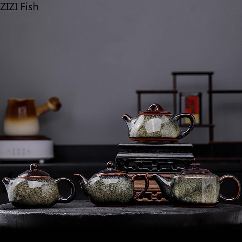 BRKiln Turned Teapot Creative Home Filter Teapot Office Reception Ceramic Kung Fu Teapot Chinese Tea Ceremony AccessoriesEY