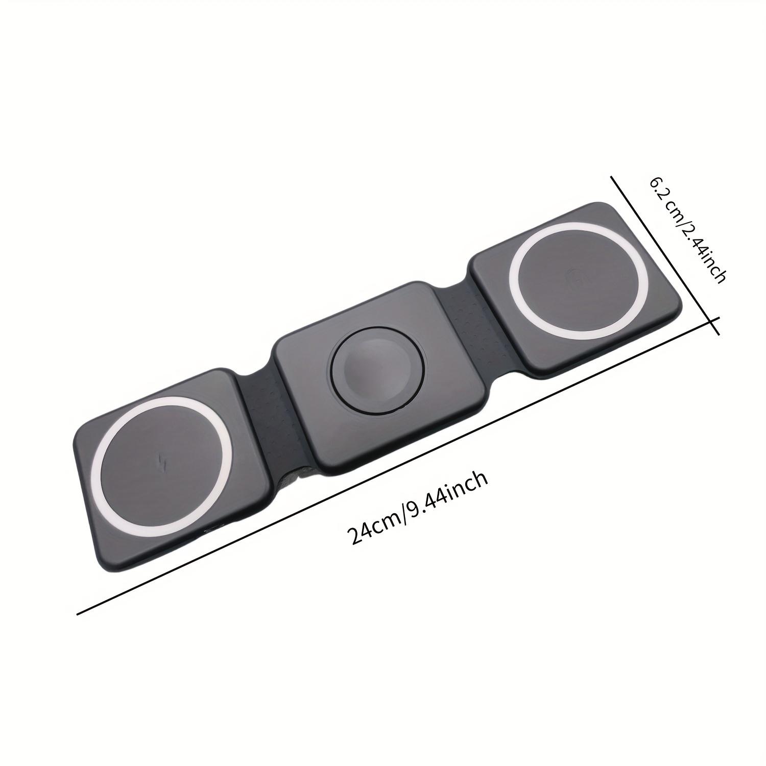 3-in-1 Magnetisch Draadloos Oplaadstation Stand Opvouwbaar 30W Snelladen Dock Station voor Mobiele Telefoon