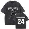 Rivalité chauffée Shane Hollander Ilya Rozanov 24 81 Impression graphique T-shirt vintage délavé Homme Femme Hauts surdimensionnés Été Nouveau T-shirt