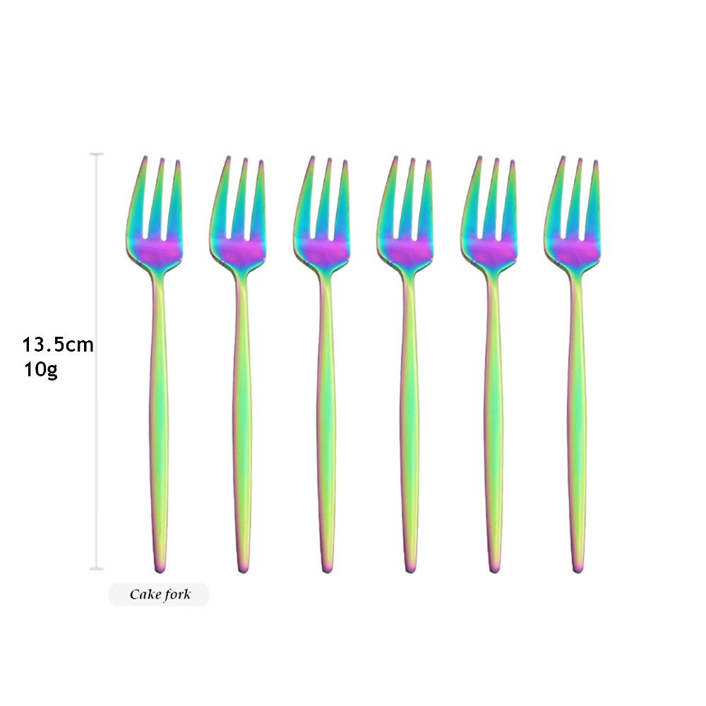 Fruit Tea Fork Dinnerware Stainless Steel Cutlery West Sign Small Fork Cake Dessert Fruit Fork Kitchen Tableware Dropshipping