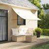 VidaXL Retractable Awning Cream 250x150 M Fabric and Steel, Awning, Patio Awning, Window Awning, Blinds, Awning of 368760