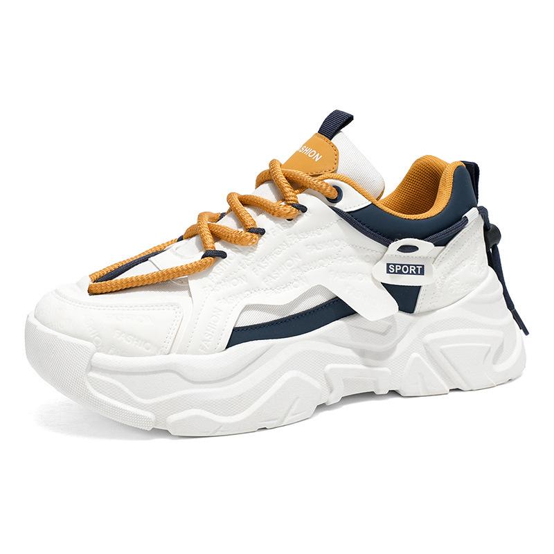 Dad Shoes Autumn New Breathable Mesh Shoes Thick-soled Heightening Casual Sports Shoes
