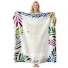 Cool Contrast Tiger Print Flannel Blanket Soft Nap Air Conditioner Throw Home