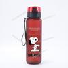 650ml Animation Snoopys Children Water Bottle Boy Girl Outside-Use Sport Straw Mug Animation Design Kids Drink Bottle Leak Proof Polymer Material Jugs