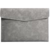 A4 Leather Waterproof Briefcase Folder with Large Capacity for Business Meetings