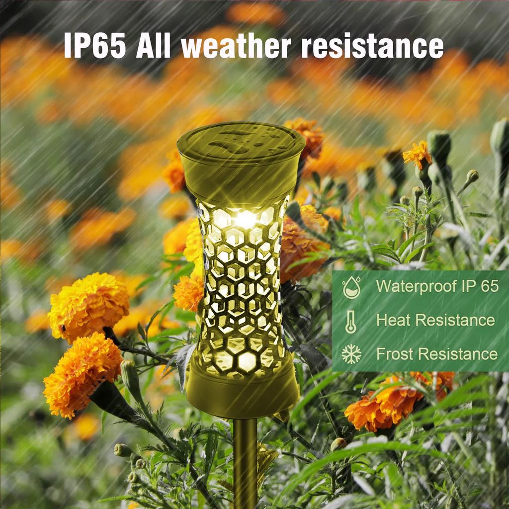 Newest RGB Outdoor Solar Lawn Lamps Garden Landscape Atmosphere Decorative Lighting Camping Ground Lamp IP65 Waterproof Hot