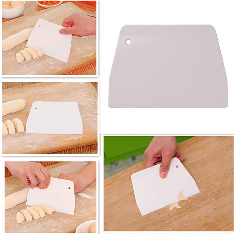 1Pc Trapezoid Cream Cake Scraper Dough Cutter Cake Spatula Pastry Bakery Tools