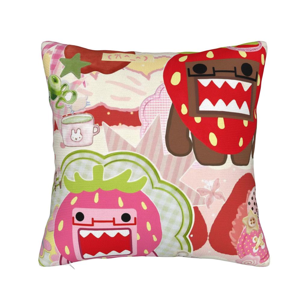 Domo Kun Pillowcase Merchandise Printing Cushion Cover Decorative Pillow Case Cover Living Room Multi Size