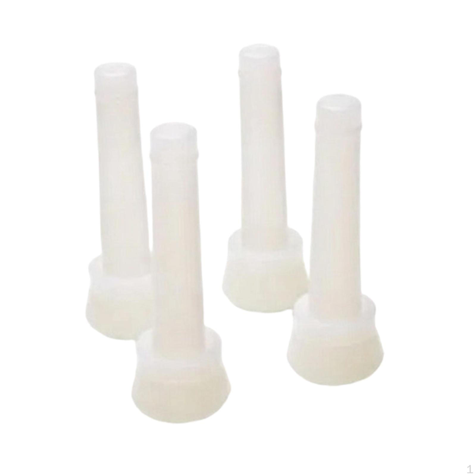 

Liners (4 Pieces), Milking Cup Inserts, Replacement Suction Cups, Soft for Animals, Easy білий