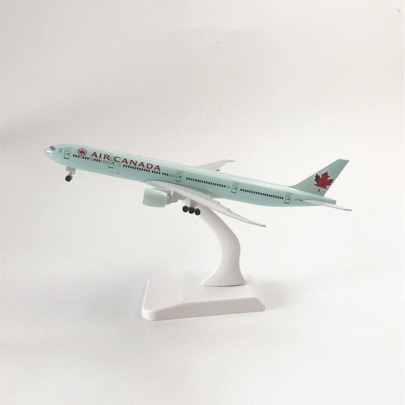 1/400 Model Planes Canada 777 B777 Metal Aircraft Model Plane Toy Replica with Landing Gear Aviation Simulation Collected Gift