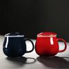 TLAKEHO Ceramic Tea Brewing Cup with Lid