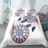 Indian Chief Crown Hand Draw Bedding Set Single Twin Double Queen King Cal King Size Bed Linen Set
