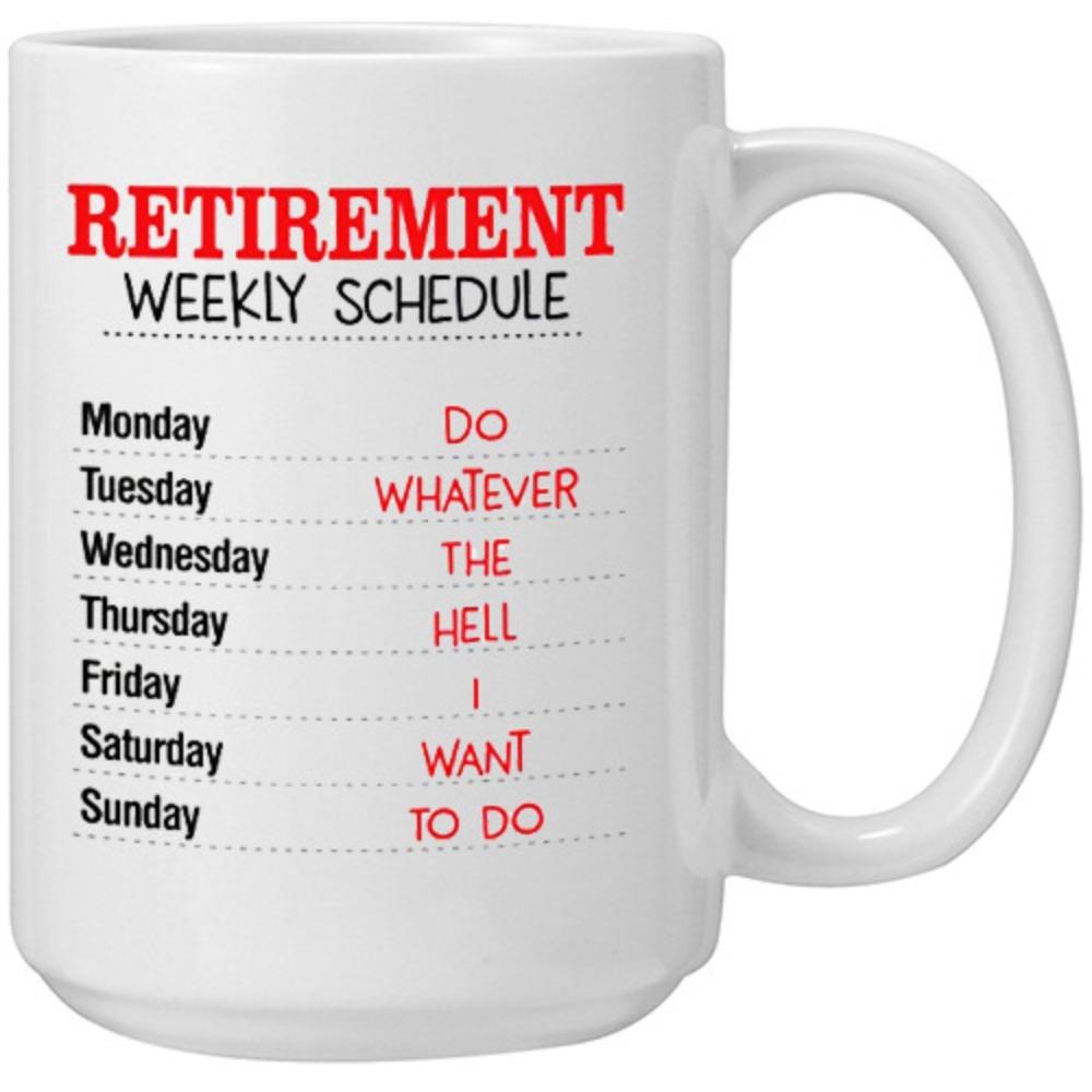 

Retirement ceramic coffee mug water cup large capacity new 15oz English gift 401-500ml