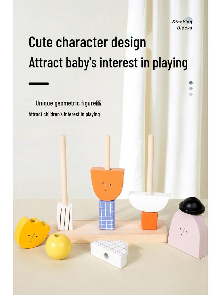 Toddler Creative Interlocking Building Blocks with Large Pieces - Shape & Picture Matching Early Education Toys