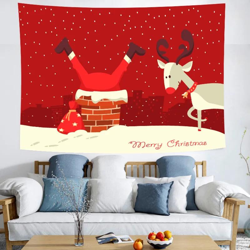 Europäischen und Amerikanischen Weihnachten Hintergrund Wand Tuch Mädchen Herz Hängen Tuch Wohnzimmer Schlafzimmer Wandteppich